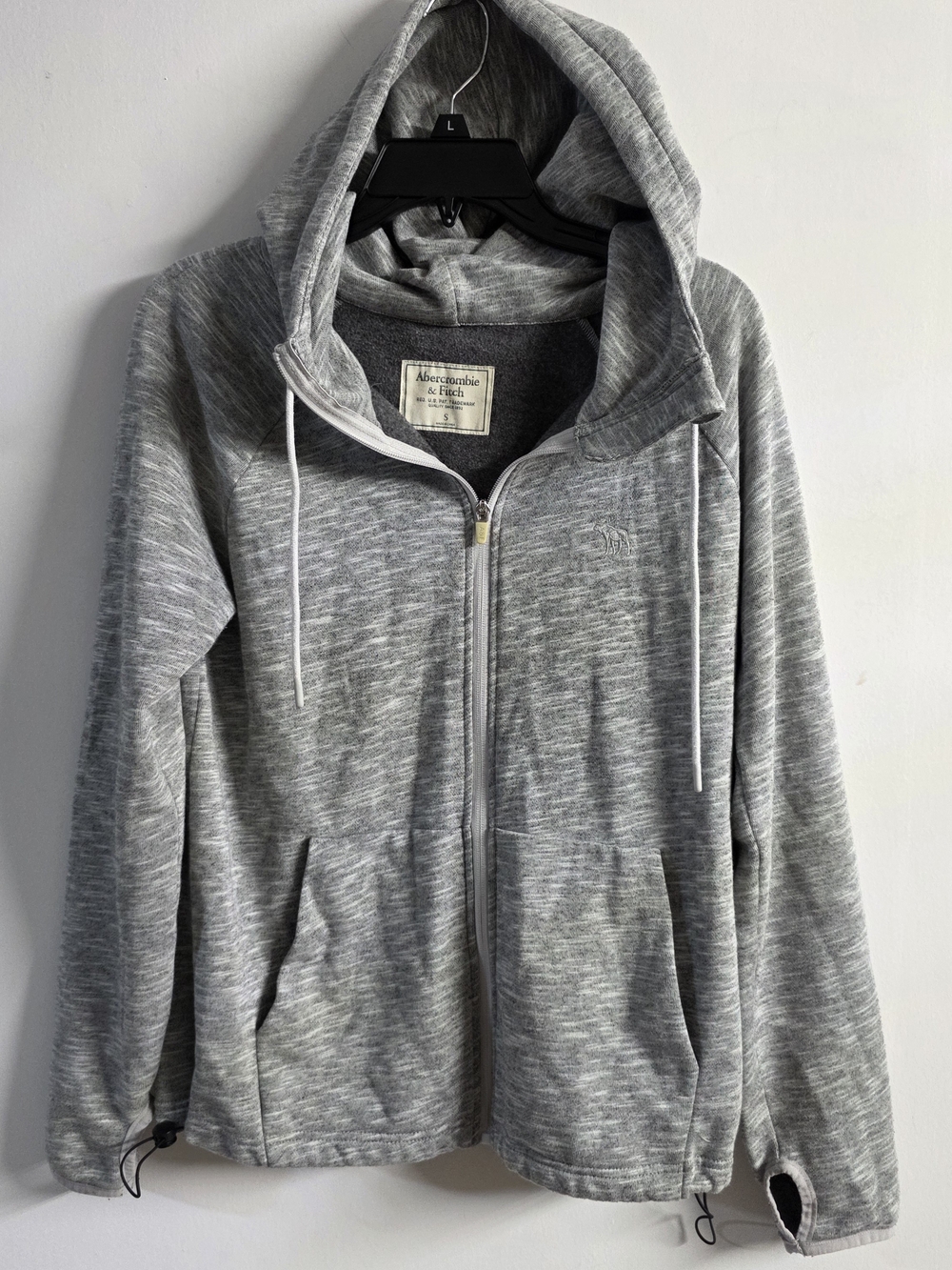 Abercrombie & Fitch Men's Gray Zip-Up Hoodie Sweater Size Sm